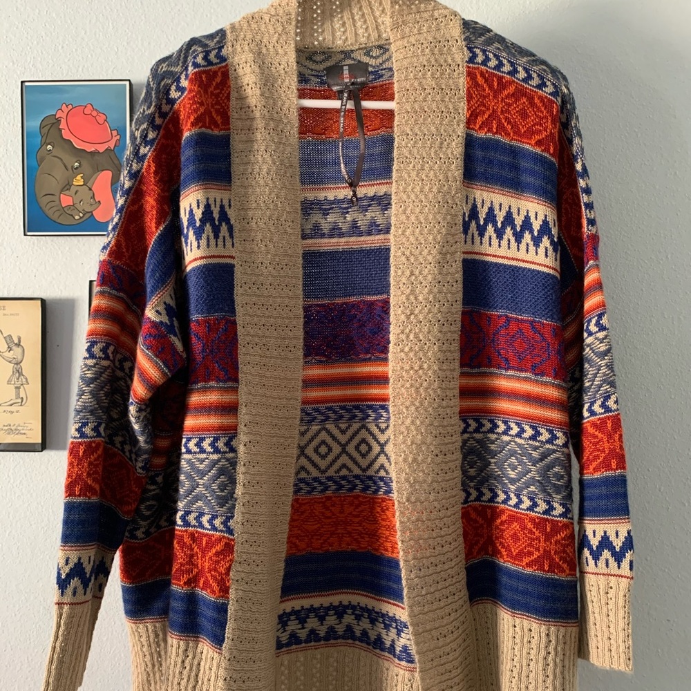 Chevron design cardigan